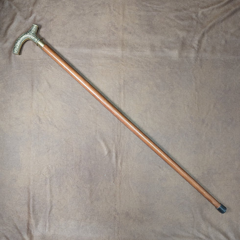 英国ヴィンテージ ステッキ 杖 クラッチハンドル 隠しコンパートメント 89cm